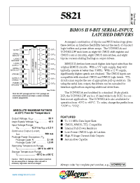 Datasheet UCN5821LW производства Allegro